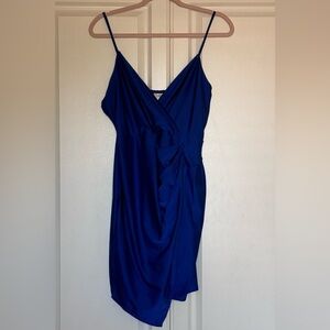 Navy asymmetrical dress